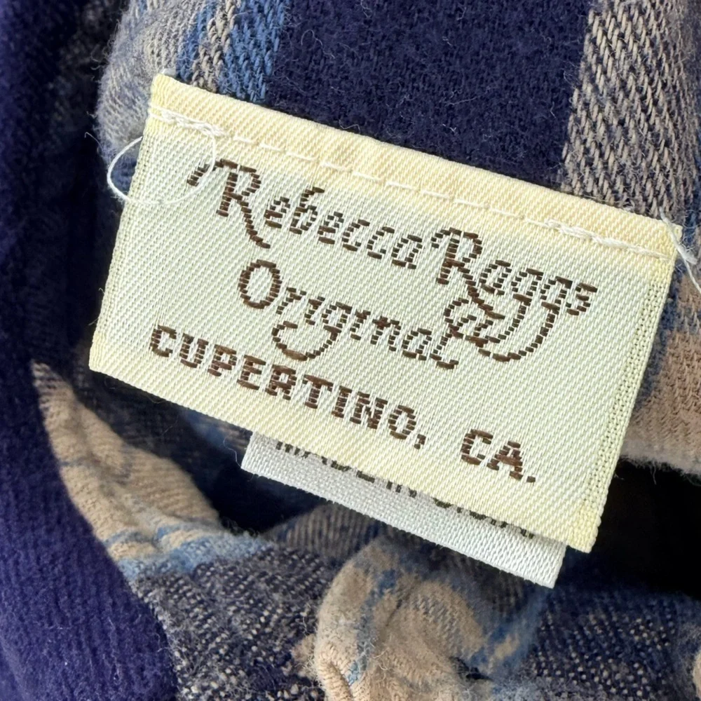 Vintage 90s Horse Plaid Kids Dress Rebecca Raggs Originals Girls 6X